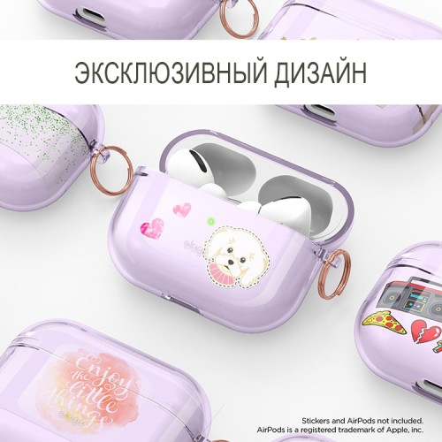 Чехол Elago Clear Hang case для AirPods Pro, Lavender
