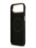 Guess для iPhone Air чехол PU 4G Plate metal logo and Gold camera Hard Black (MagSafe)