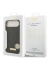 Guess для iPhone Air чехол PU 4G Plate metal logo and Gold camera Hard Black (MagSafe)