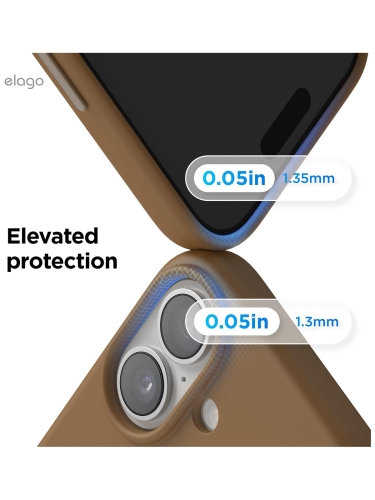 Elago для iPhone 17 чехол Magnetic Silicone Brown (MagSafe)