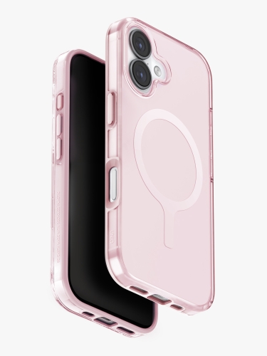 Uniq для iPhone 17 чехол Clario Primrose Pink (MagSafe)