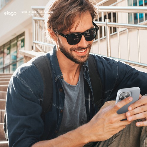 Чехол Elago Soft Silicone для iPhone 13 Pro Max, голубой