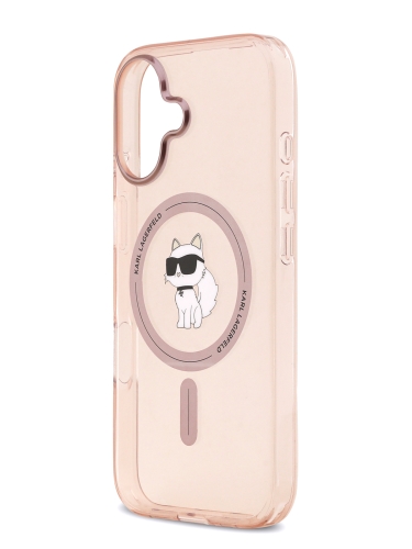 Karl Lagerfeld для iPhone 17 чехол IML NFT Choupette Hard Pink (MagSafe)