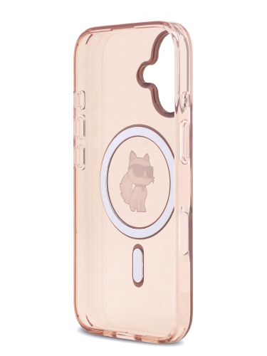 Karl Lagerfeld для iPhone 17 чехол IML NFT Choupette Hard Pink (MagSafe)