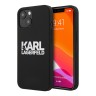 Чехол Karl Lagerfeld Liquid silicone Stack logo Hard для iPhone 13, черный