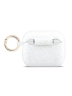 Guess для Airpods Pro 3  чехол Silicone with ring Glitter/White