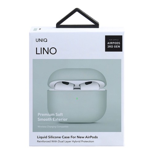 Чехол Uniq LINO Liquid silicone для AirPods 3 (2021), зеленый