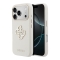 Guess для iPhone 17 Pro Max чехол Saffiano Full Wrapped 4G Big Resin logo Metal Cam Hard Beige