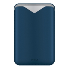 Uniq картхолдер бумажник Lyden EVO Magnetic cardholder with Stand Steel Blue