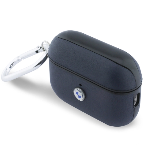 BMW для Airpods Pro 3 чехол Signature PU Leather Metal logo Navy