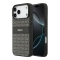 DKNY для iPhone 17 Pro Max чехол PU Repeat texture Tonal stripe Metal logo Hard Black
