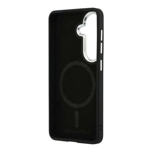 Karl Lagerfeld для Galaxy S26 чехол PU Debossed Initials Metal camera Hard Brown (MagSafe)