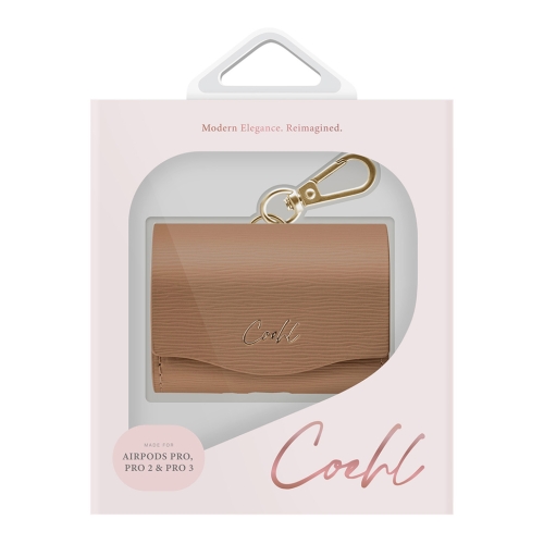 Uniq для Airpods Pro 1/2/3 чехол COEHL Mirelle Wallet case Pecan Brown