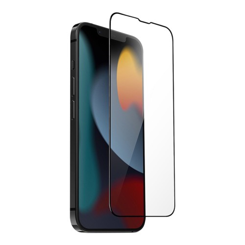 Защитное стекло Uniq OPTIX Vivid для iPhone 13 | 13 Pro | 14, черная рамка