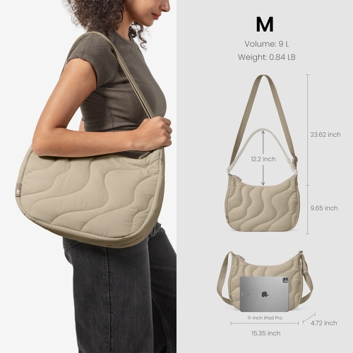 Tomtoc Travel сумка для планшетов Terra-T34 Puffy Crossbody Bag 11"/9L Natural Sand