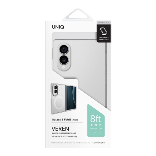 Uniq для Galaxy Z Fold8 чехол Veren AF Chalk Frost (MagSafe)