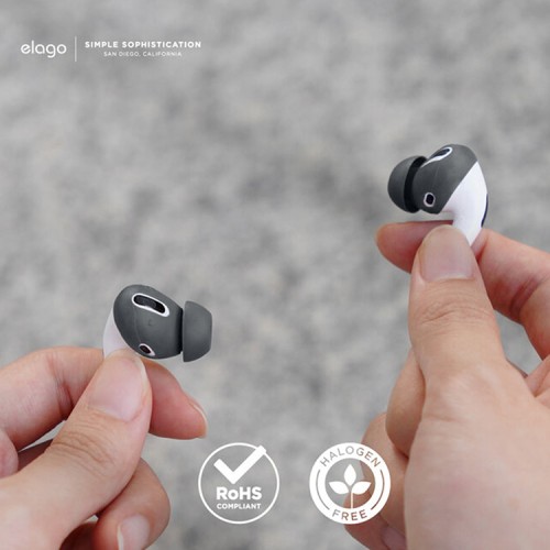 Накладки Elago EarBuds Cover для AirPods Pro, серые (6 пар)