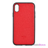 Кожаный чехол Toria TOGO Hard для iPhone XS Max, красный