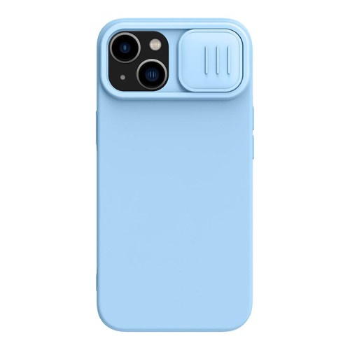 Чехол Nillkin CamShield Silky Silicone для iPhone 14, Blue Haze