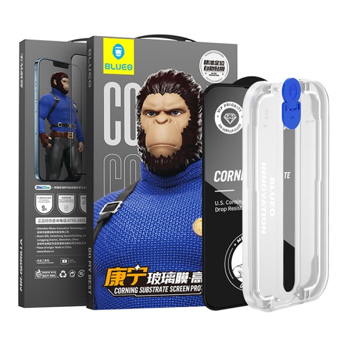 Защитное стекло BLUEO Corning Gorilla USA Anti-Static для iPhone 13 | 13 Pro | 14 (+installer)