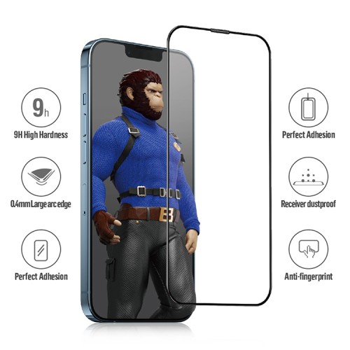 Защитное стекло BLUEO Corning Gorilla USA Anti-Static для iPhone 13 | 13 Pro | 14 (+installer)