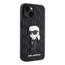 Чехол Lagerfeld PU Saffiano Monogram NFT Karl Ikonik Hard для iPhone 14, черный