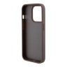 Guess для iPhone 15 Pro чехол PU 4G + Ring Hard Brown