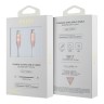 Guess кабель Silicone with Aluminium USB-C to USB-C 1.5m Pink