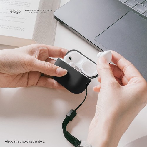 Elago для AirPods Pro 2 (all) чехол Silicone case Black