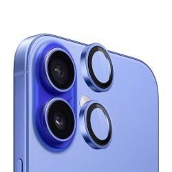 BlueO стекло для iPhone 16/16 Plus, Camera lens Armor Aluminium 2 шт. Blue (+installer)