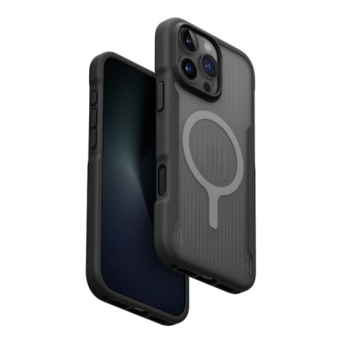 Uniq для iPhone 16 Pro Max чехол Combat Active Charcoal Black (MagSafe)