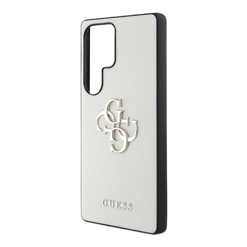 Guess для Galaxy S25 Ultra чехол PU Grained leather 4G Big metal logo Hard Beige