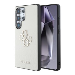 Guess для Galaxy S25 Ultra чехол PU Grained leather 4G Big metal logo Hard Beige