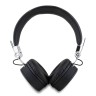 Guess наушники беспроводные накладные Bluetooth HP Round ENC Grained PU Triangle Metal Logo Black