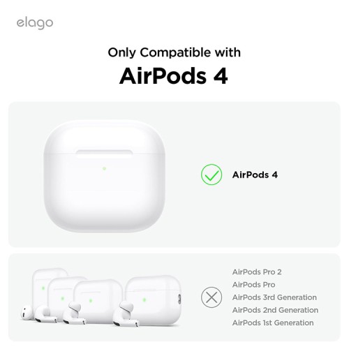 Elago для AirPods 4 чехол Unique AW5 Game console Hang case Black