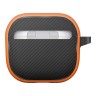 Uniq для Airpods 4 чехол CLYDE Lock case Volt Orange/Charcoal