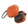 Uniq для Airpods 4 чехол CLYDE Lock case Volt Orange/Charcoal