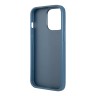 (Уценка) Чехол Guess PU 4G Double cardslot Metal triangle logo Hard для iPhone 13 Pro Max, голубой