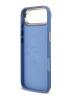 Guess для iPhone Air чехол PU 4G Plate metal logo and Gold camera Hard Blue (MagSafe)