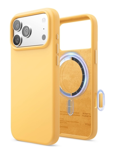 Elago для iPhone 17 Pro Max чехол Magnetic Silicone Sunshine (MagSafe)