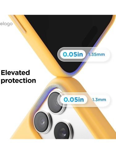 Elago для iPhone 17 Pro Max чехол Magnetic Silicone Sunshine (MagSafe)