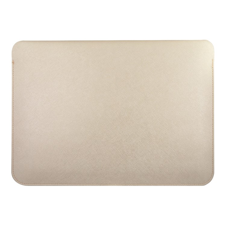 Чехол Guess Sleeve Saffiano Script logo для ноутбука до 13 дюймов, золотой.
