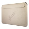 Чехол Guess Sleeve Saffiano Script logo для ноутбука до 13 дюймов, золотой