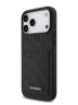 Karl Lagerfeld для iPhone 17 Pro чехол PU Saffiano Monogram with Cardslot Hard Black