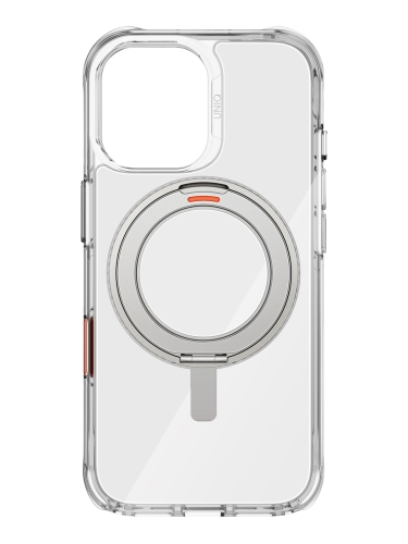 Uniq для iPhone 17 чехол Swivix with 360-Rotating stand Lucent Clear (Magsafe)
