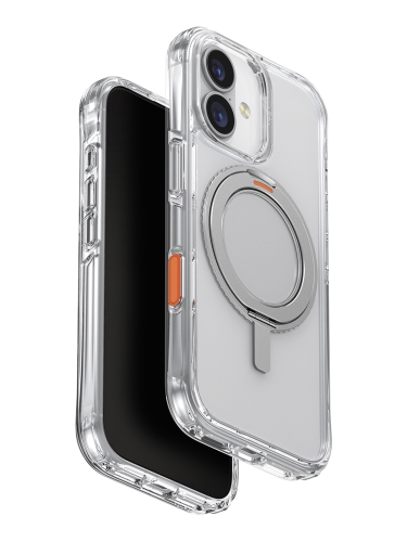 Uniq для iPhone 17 чехол Swivix with 360-Rotating stand Lucent Clear (Magsafe)