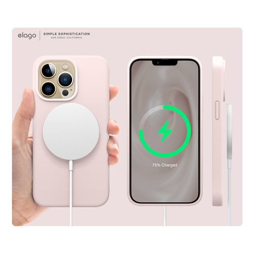 Чехол Elago Soft Silicone для iPhone 13 Pro Max, розовый