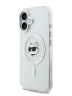 Karl Lagerfeld для iPhone 17 чехол IML NFT Choupette Head Metal camera Hard White (MagSafe)