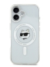 Karl Lagerfeld для iPhone 17 чехол IML NFT Choupette Head Metal camera Hard White (MagSafe)