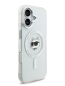Karl Lagerfeld для iPhone 17 чехол IML NFT Choupette Head Metal camera Hard White (MagSafe)